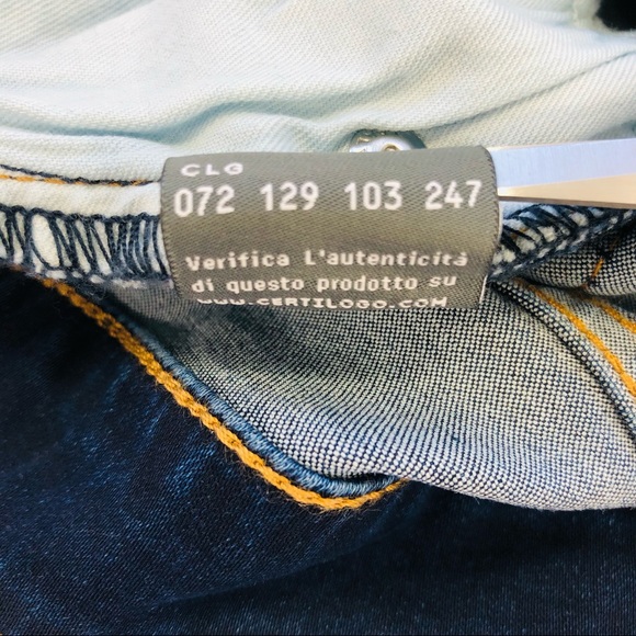 BLUGIRL FOLIES, Denim Mini Pencil Skirt, Size W28 - Picture 13 of 16